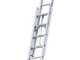 Facal Roller R35-3S - 3x11 gradini, 8.54 m - Scala tripla telescopica in alluminio - Con stabilizzatori - Altezza stimata operativa 9.44 m