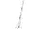 Facal Roller R35-3S - 3x11 gradini, 8.54 m - Scala tripla telescopica in alluminio - Con stabilizzatori - Altezza stimata operativa 9.44 m