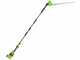 Greenworks PH40B01-01 - Tagliasiepi elettrico su asta di prolunga telescopica orientabile - 40V - SENZA BATTERIA E CARICABATTERIA