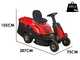 BlueBird TR P 74H - Trattorino tagliaerba mini-rider - Motore da 352cc