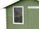 Alce Livia 198x130 verde - Casetta da giardino in legno - Con finestra frontale - 198x130x205 cm