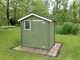 Alce Livia 198x130 verde - Casetta da giardino in legno - Con finestra frontale - 198x130x205 cm