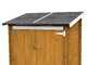 Alce Ambrogio 155x85 larice - Casetta da giardino in legno - Tetto monofalda - 155x85x165 cm