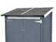 Alce Ambrogio 155x85 grigio - Casetta da giardino in legno - Tetto monofalda - 155x85x165 cm
