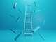 Colombo Libellula, 6 gradini, 1.29mt - Scalandrino in alluminio con cavalletto