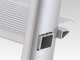 Colombo Libellula S107A06W, 6 gradini, 1.29 m - Scalandrino in alluminio con cavalletto - Altezza stimata operativa 2.29 m
