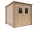 Alce Gallipoli 198x198 - Casetta da giardino in legno - Con finestra frontale - 204x205x197 cm