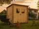 Alce Gallipoli 198x198 - Casetta da giardino in legno - Con finestra frontale - 204x205x197 cm