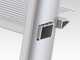Colombo Stark S109005W, 5 gradini, 1.06 m - Scalandrino in alluminio con cavalletto - Altezza stimata operativa 2.06 m