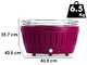 LotusGrill LG G435 U PU - Barbecue portatile per esterno XL - Scocca viola