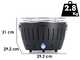LotusGrill LG G28 U - Barbecue portatile per esterno Mini - Scocca antracite