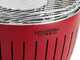 LotusGrill LG G34 H RD - Barbecue portatile per esterno ibrido - Scocca rossa