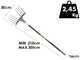 Volpi Super Bomber 185L - Abbacchiatore elettrico a batteria - Asta telescopica 210/300cm