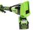 Greenworks PH40B01-01 - Tagliasiepi elettrico su asta di prolunga telescopica orientabile - 40V/2Ah
