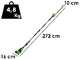Greenworks PH40B01-01 - Tagliasiepi elettrico su asta di prolunga telescopica orientabile - 40V/2Ah