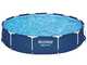 OUTLET - SENZA IMBALLO ORIGINALE - Bestway Steel Pro 56681 - Piscina Rotonda + Pompa filtro 16 W
