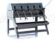 OUTLET - SENZA IMBALLO ORIGINALE - Enotecnica Pillan 5B INOX - Riempitrice manuale a 5 attacchi con beccucci serbatoio e struttura in acciaio inox