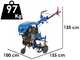 EuroMech YET 300 - Motozappa diesel 7 HP - Motore D300 208cc