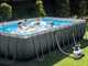 OUTLET - SENZA IMBALLO ORIGINALE - Intex Ultra XTR Frame 26368NP - Piscina fuori terra + Kit Pulizia e Volleyball