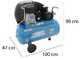 OUTLET - PICCOLI DIFETTI ESTETICI - Abac A39/ 100 CT3 Line - Compressore aria trifase a cinghia -  serbatoio da 100 litri