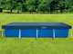 OUTLET - SENZA IMBALLO ORIGINALE - Telo copripiscina frame rettangolare Intex 28039