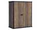 Keter Signature Walnut - Armadio porta attrezzi da giardino - 140x73x170 cm
