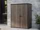 Keter Signature Walnut - Armadio porta attrezzi da giardino - 140x73x170 cm