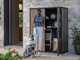 Keter Signature Walnut - Armadio porta attrezzi da giardino - 140x73x170 cm