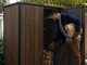 Keter Signature Walnut - Armadio porta attrezzi da giardino - 140x73x170 cm