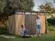 Keter Signature Venetian 11x7 - Casetta da giardino - Con porta doppia anta - 340x218x226 cm