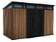 Keter Signature Venetian 11x7 - Casetta da giardino - Con porta doppia anta - 340x218x226 cm