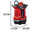 Einhell  GE-DP 18/25 Li - Pompa a immersione acque scure - 18V 5.2Ah e caricabatteria