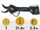 Campagnola NOVA 40 - Forbice elettrica a batteria su asta 150-220cm - 21.6V 2.5Ah