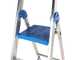 Marchetti CLIMB 03, 3 gradini, 1.45 m - Scalandrino in alluminio con cavalletto - Altezza stimata operativa 2.45 m