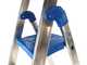 Marchetti CLIMB 03, 3 gradini, 1.45 m - Scalandrino in alluminio con cavalletto - Altezza stimata operativa 2.45 m