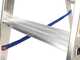 Marchetti CLIMB 03, 3 gradini, 1.45 m - Scalandrino in alluminio con cavalletto - Altezza stimata operativa 2.45 m