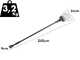 Aima Twist Plus Cordless - Abbacchiatore elettrico 250 cm a batteria al litio 2x 21V 5.2Ah - Asta fissa in alluminio