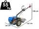 EuroMech BLITZ  50 - Motocoltivatore a benzina - Yagmur R210 - 7 HP