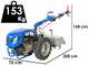 EuroMech BLITZ 80 - Motocoltivatore a benzina - Yagmur R390 - 13 HP