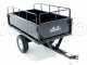 GeoTech MAXI - Carrello ribaltabile trainato in acciaio per trattorino tagliaerba - 145x71(h 32 cm)