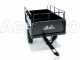 GeoTech MAXI - Carrello ribaltabile trainato in acciaio per trattorino tagliaerba - 145x71(h 32 cm)
