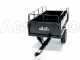 GeoTech MAXI - Carrello ribaltabile trainato in acciaio per trattorino tagliaerba - 145x71(h 32 cm)