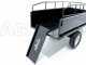 GeoTech MAXI - Carrello ribaltabile trainato in acciaio per trattorino tagliaerba - 145x71(h 32 cm)