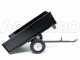 GeoTech MAXI - Carrello ribaltabile trainato in acciaio per trattorino tagliaerba - 145x71(h 32 cm)