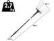 Zanon Kit Olive Light 2 - Abbacchiatore e forbice a batteria - Asta telescopica 210/340 cm - 4 x 14,4V 2,5Ah - Diametro di taglio 35mm