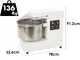 Prismafood iLine SFMC 60 VAR - Impastatrice a spirale - capacit&agrave; 52 Kg - Monofase