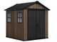 Keter Signature Walnut 757/775 - Casetta da giardino - Con finestre - 230x223x246 cm