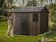 Keter Signature Walnut 759/975 - Casetta da giardino - Con finestre - 230x287x246 cm