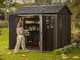 Keter Signature Walnut 759/975 - Casetta da giardino - Con finestre - 230x287x246 cm