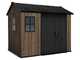 Keter Signature Walnut 759/975 - Casetta da giardino - Con finestre - 230x287x246 cm